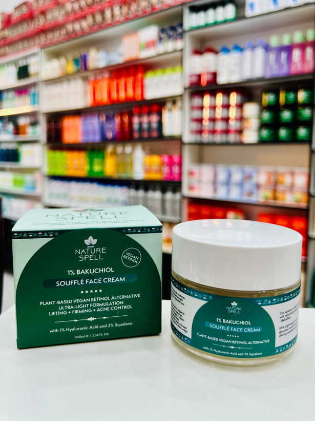 کرم آبرسان و ضد چروک هیالورونیک باکوچیول ۱٪ نیچر اسپِل